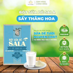 Bột Sữa Dê Sa La 100% Sữa Dê Tươi Nguyên Chất Cung Cấp Chất Dinh Dưỡng Cho Cả Mẹ và Bé Mọi Lứa Tuổi Loại 20g