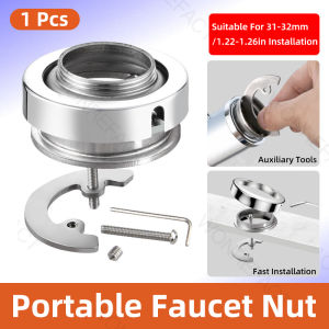 Bathroom Kitchen Faucet  Anti loosening Nut Cap Tap Fixing Fitting Kit Faucet Sealing Gasket Leak Proof Fixing Tool