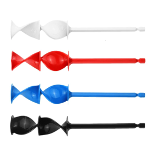 4Pcs Epoxy Resins Mixers Helixs Paint Stirring Rod Drill Attachment Resins Mixers Stirrer Paddle Drill Electric Mixing