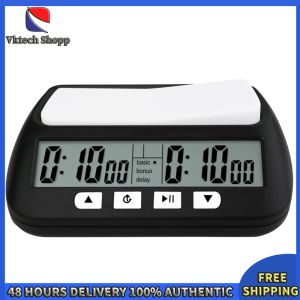 Vktech Professional Board Game Timer - Chess Clock with Count Up and Down Features Ideal for Serious Players Sleek and Modern Design