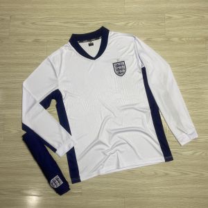 Bộ Quần Áo Đá Bóng Đội Tuyển Anh 2024 tay dài sân nhà màu trắng logo thêu chất vải thun lạnh thấm hútthoáng mát  không nhăn không xù lông A17