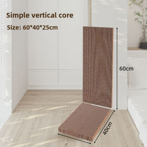 [QPet]🚀 Cat Scratch Board L-Type Right angle corner standing board Cat Oversized Corrugated Paper