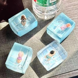 MUSASI TPR Swimming Pool Soft Squeeze Toy Slow Rebound Soft Texture Stress Relief Toy  Pool-Themed Squeeze Fidget Toy Stress Relief