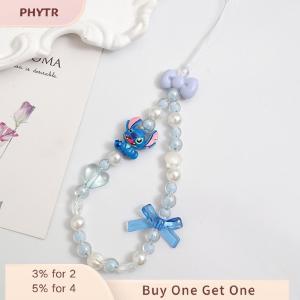 PHYTR HOT Cute Stitch Mobile Phone Lanyard Outdoor Anti-lost Hanging Rope Keychain Phone Chain For Key Bag Camera Earphone Pendant