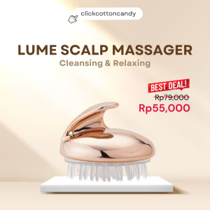 LUME Scalp Massager Sisir Shampoo Keramas Sikat Rambut Pijat Kepala