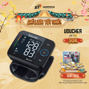Máy đo huyết áp cổ tay điện tử kết nối bluetooth BEURER BC54 cao cấp nội địa Đức GermanySNT 160149