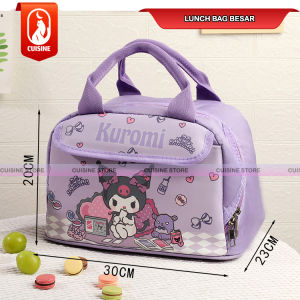 Lunch Bag Karakter Tas Bekal Makanan ukuran Besar 30 Cm Bahan Oxford Premium FoilTebal