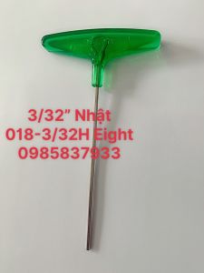 Tay vặn Lục giác 3/32 chữ T 018-3/32H Eight Nhật tại Máy NTT bảo hành dài hạn tháo lắp ốc chìm hệ inch hiệu quả dễ dàng độ bền cao