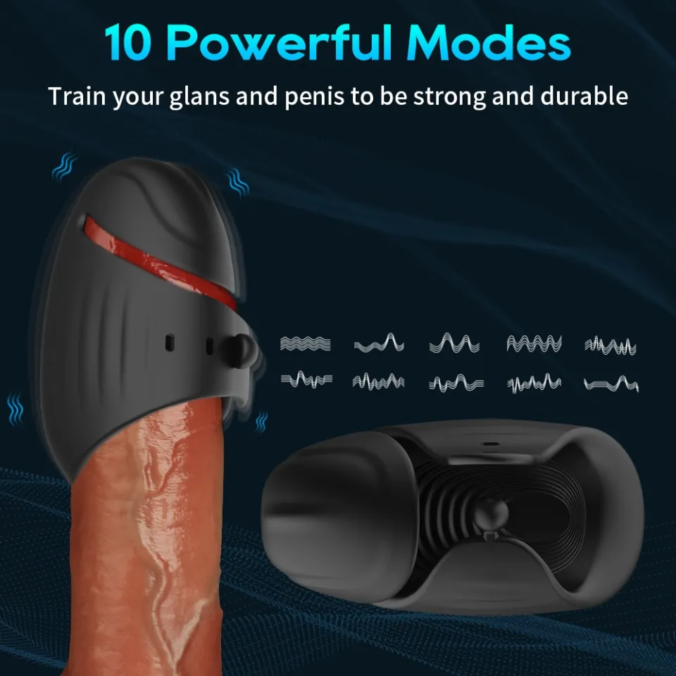 Penis Training Vibrator APP Long Distance Control Male Masturbator Sex Toys  for Men Delay Cock Ring Glans Trainer Sex Machine sex toy | Lazada PH