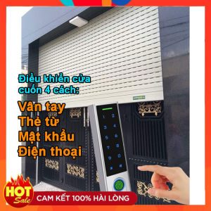Khóa vân tay cho cửa cuốn kết hợp quản lý điều khiển từ xa qua App Tuya (4 cách mở)