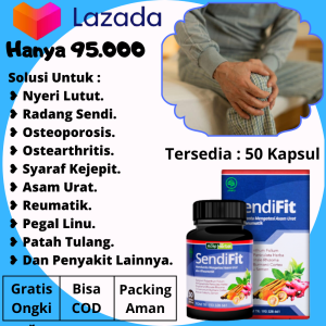 Obat Asam Urat Dan Reumatik Herbal Asam Urat Di Telapak Tangan Kaki Kesemutan Nyeri Sendi Pengapuran Tulang Belakang Encok Sakit Pinggang Persendian Terasa Nyeri Meredakan Nyeri Otot Badan Pegal Linu Lemah Lesu Radang Sendi - Sendifit 50 Kapsul