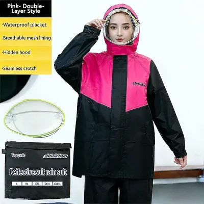 Advanced Raincoat Waterproof Jacket Motorcycle Raincoat Breathable Reflective Raincoat for Men Women