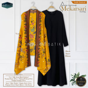 Maribaya Vest Batik Wanita Include Inner model Tanpa Lengan
