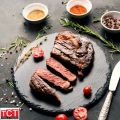 หินรองอเนกประสงค์ แผ่นหินวางอาหาร แผ่นหินเสิร์ฟอาหาร สีดำ Natural Slate Plate. 