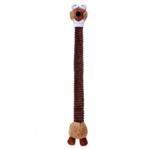 DGFDF Soft Plush Long Neck Dog Toy Cartoon Shape Bite Resistant Dog Chew Toy Animal Shape Funny Interactive Dog Toy Medium Large Dogs