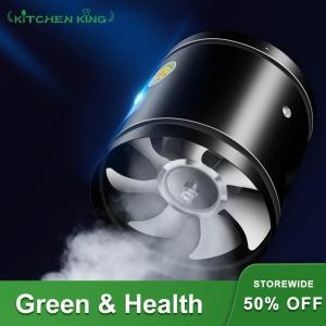 【New Arrival】 4 6 8 Inch Pipe Exhaust Fan 2800RPM Pipe Ventilation Fan Metal Bathroom Exhaust Fan Low Noise Kitchen Air Ventilator for Kitchen Washroom Canteen