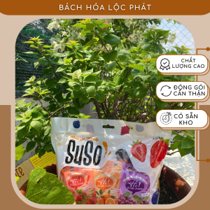 Thạch Lắc Trái Cây SUSO HI! - 1 Gói 800g 10 Bịch - Ăn vặt Giá Rẻ - Bách Hóa Lộc Phát