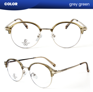 IOOI Eyewear - Kacamata Bulat TR90 Lensa Anti Radiasi Blueray Photocromic Wanita 5612