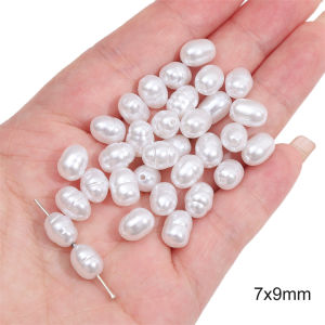 White Cute Irregular Shape ABS Imitation Pearls Beads Charms for Earring Necklace Bracelet DIY Jewelry Making Accessories