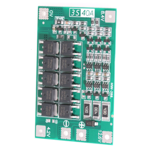 บอร์ดป้องกัน40A 3วินาทีโมดูลพลังงาน12.6V 3สายเพลิดเพลินไปกับการชาร์จและการคายประจุที่มีประสิทธิภาพ