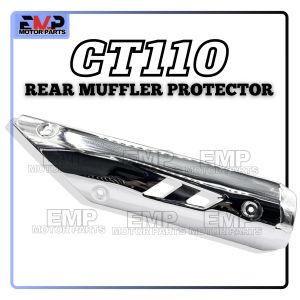 MUFFLER BELAKANG CT110 REAR MUFFLER PROTECTOR CT110 EXHAUST COVER CT110 PROTECTOR EKZOS COVER MODENAS