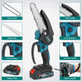 Mini Cordless 6 Inch Chainsaw Heavy Type Original Makita Optional ​portable Saw for Wood Cutting Original Battery 48v to 198v. 