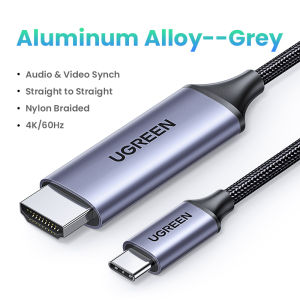 UGREEN 1.5m/2m USB C to HDMI 4K 60HZ USB Type C Thunderbolt 3 Adapter Type C to HDMI Cable for Macbook USB-C HDMI Adapter Type-C HDM
