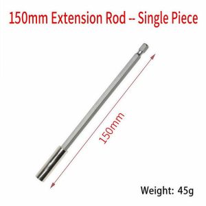 SPARAK Thay đổi nhanh chóng Thanh nối dài hình lục giác Từ tính 60/75/100/150mm Thanh nối mán điện Cần thiết Độ chính xác cao Thanh nối dài mũi khoan Phụ kiện dụng cụ điện