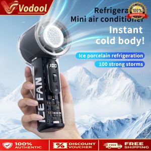 Rechargeable Handheld Fan with LED Indicator 3000mAh Battery Small Portable Cooling Fan with 100 Speed Levels