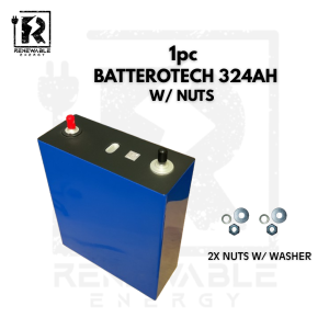 BRANDNEW - BATTEROTECH 324AH 3.2V Lifepo4 Battery Rechargeable lithium-ion Lifepo4 Battery Deep cycle Lifepo4 Cell