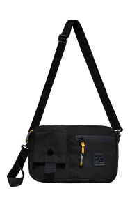 Tas Selempang Pria PEGE Shiroi Model 2in1 Bahan Bimo Waterproof AntiAir Model Polos - PG 8964
