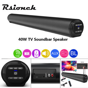 Rsionch Portable Wireless Column Soundbar Bluetooth Speaker Powerful 3D Stereo Sound bar Home Theater Aux 3.5mm TF For TV PC