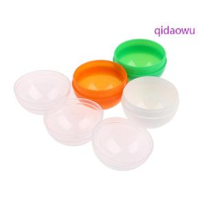qidaowu 100pcs nhựa rỗng Đồ chơi bán hàng tự động viên nang nửa rõ ràng nửa màu bóng tròn