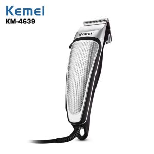 KEMEI KM 4639 Alat Cukur Rambut Hair Trimmer Professional Mesin Potong Rambut Silver