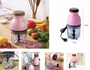 Máy xay đa năng Osaka nắp nâu nhựa ABS cao cấp và hợp kim máy xay xuất Nhật chính hãng với 4 lưỡi thép không gỉ xay nhuyễn thực phẩm thịt cá tỏi ớt sinh tố hoa quả - NTX Mart