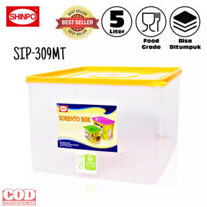 ( BISA COD ) PROMO Shinpo Sorento SIP 309MT (5LITER) /Kotak Kue Plastik Polos / Kotak Makan / Food Storage / Tempat Kue / Kotak Cemilan-
