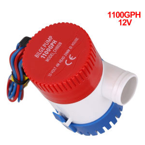 LF Free Ship 1/3/5pcs 12V 750/1100GPH 12V Electric Marine Submersible Bilge Sump Water Pump With Switch For Boat