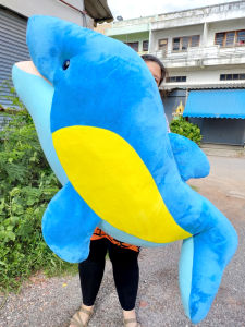 ตุ๊กตาโลมาน่ารัก ตัวใหญ่นุ่มละมุนมากจ้า ตุ๊กตาปลา ตุ๊กตาสัตว์น้ำ 130เซนติเมตร พร้อมส่งจ้า