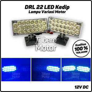 Lampu Strobo Kedip LED 2 Mode Blitz Flash Kotak Strobe Motor Mobil Universal
