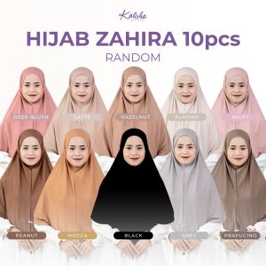 Paket Hemat 98k GET 3pcs Kerudung Bergo Wanita Jilbab Instan Non Pet Kerudung Hamidah Zahira