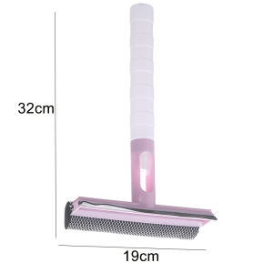 3 In 1 Window Cleaning Brush Glass Wiper for Bathroom Mirror Window With Spray Double-sided Window Cleaner Squeegee Wiper