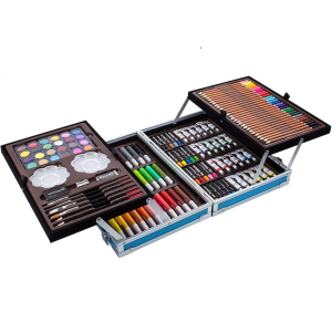 Childrens Gifts 145-Pieces Painting Sets Festival Birthday Gift Portable Painting Set Watercolor Pencil Combination Tool Pen Gift Art Supplies Easy to Carry