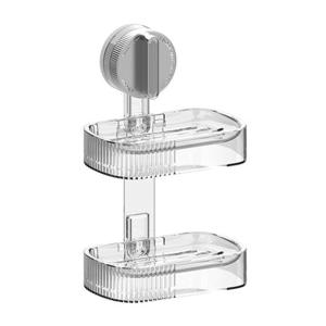 Bathroom Strong Suction Cup Soap Dish Soap Holder No Drilling Required Durable PET Soap Box Easy To Install And Clean