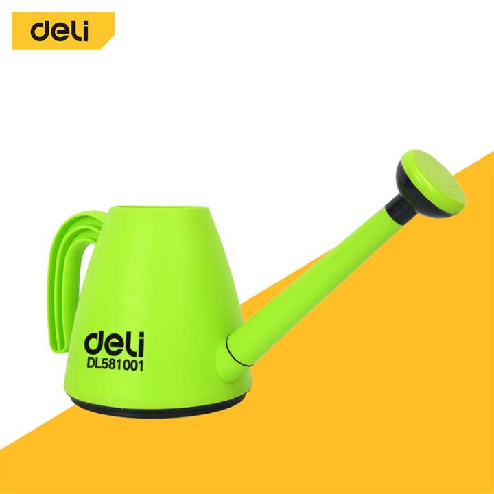 Deli บัวรดน้ำต้นไม้ วัสดุ PE ขนาด 5 ลิตร ทนทาน สีเขียว