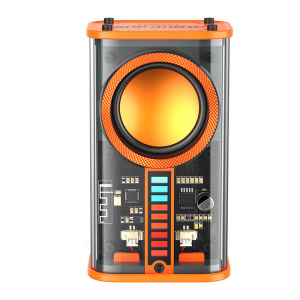 🇸🇬 [In Stock] K07 Transparent Mecha Mini Wireless Bluetooth Speaker Subwoofer TWS Tandem Bluetooth 5.0 Creative Surround Sound