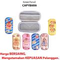 Kotak Pensil Kain Seleting Fancy Anak Kapibara / Pencil Case Zipper Capybara /Tempat Pinsil Bahan Kain Lucu Seleting. 