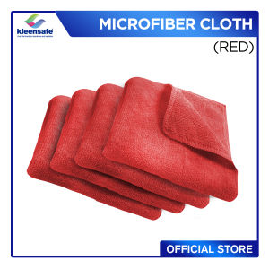 Kleensafe 30cmx30cm Premium Quality Lint Free Microfiber Cloth 300gsm Absorbent Multi-Purpose Heavy Duty Cleaning Cloth For Home Commercial Restaurant Kitchen Car Hospital Glass Window Table - 6pcs/Pack