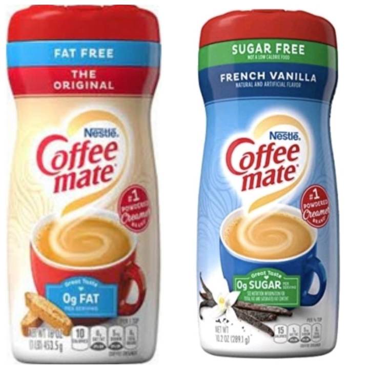 French Vanilla Sugar Free K Cups NESTLE COFFEE MATE Fat Free In