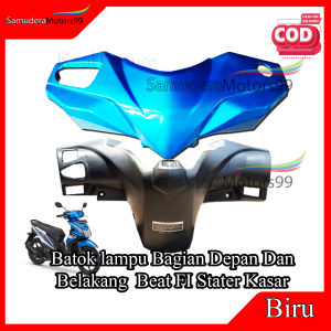 Batok Kepala Depan dan Belakang Warna Biru Honda Beat FI 2012 2014