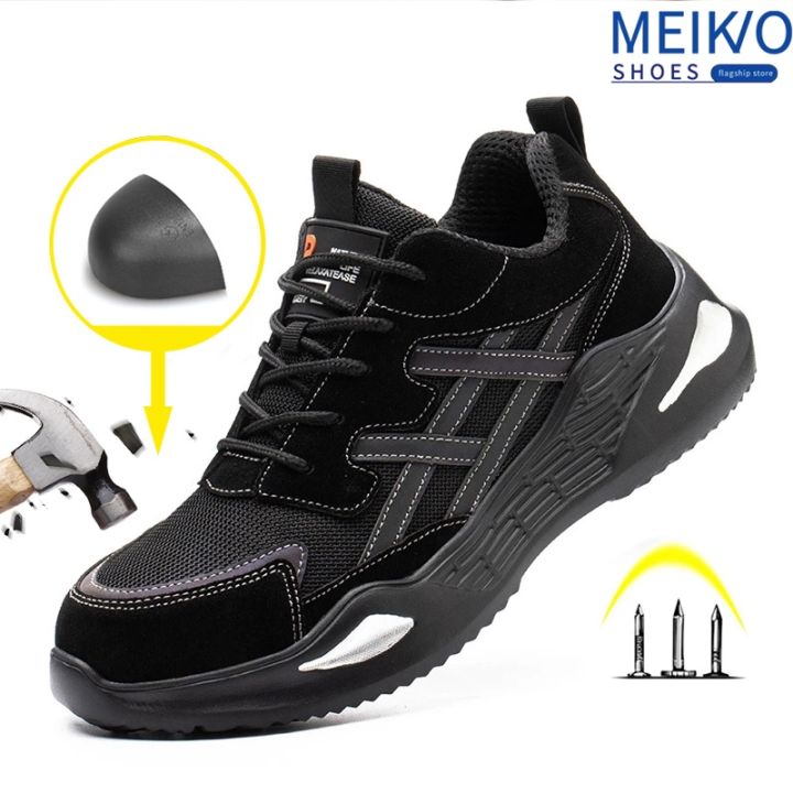 MEIKO Safety shoes for men ,Steel toe, men's shoes, anti-smash and anti ...